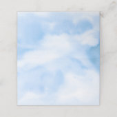 Bruid Is In De Wolken Bruidsfeestje Plaatskaartje (Buitenkant ongevouwen)