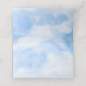 Bruid Is In De Wolken Bruidsfeestje Plaatskaartje (Binnenkant ongevouwen)