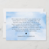 Bruid Is In De Wolken Bruidsmeisjesfeest Bedankkaart (Achterkant)