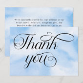 Bruid Is In De Wolken Bruidsmeisjesfeest Bedankkaart (Voorkant / Achterkant)