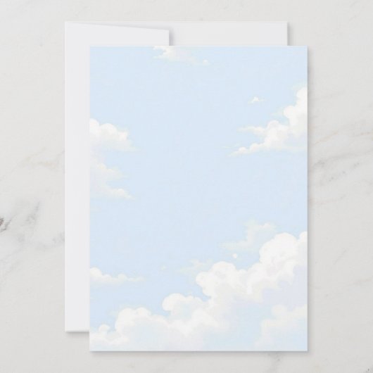 Bruid Is In De Wolken Bruidsmeisjesfeest Kaart (Achterkant)