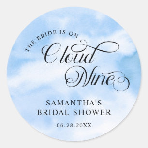 Bruid Is In De Wolken Bruidsmeisjesfeest Verwelkom Ronde Sticker