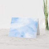 Bruid Is In De Wolken Bruidsuitvaart Bedankkaart (Achterkant)