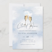 Bruid is op Cloud 9 Bridal Brunch Champagne Kaart (Voorkant)