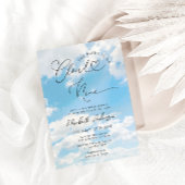 Bruid is op cloud negen elegante Vrijgezellenfeest Kaart