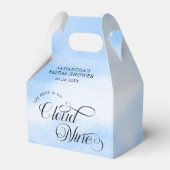 Bruid is op cloud negen Vrijgezellenfeest welkom Bedankdoosjes (Achterkant)