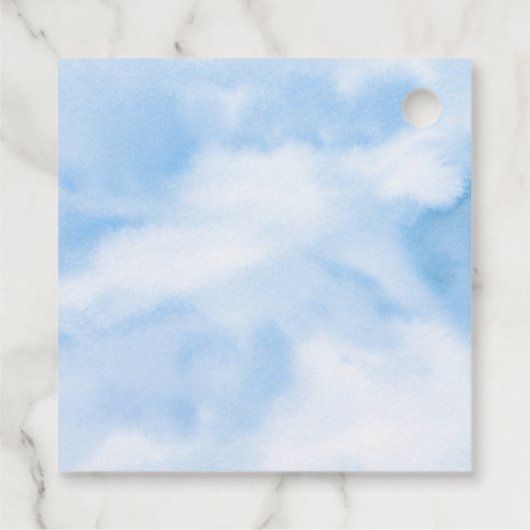 Bruid is op cloud negen Vrijgezellenfeest welkom Bedankjes Labels (Achterkant)