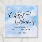 Bruid is op cloud negen Vrijgezellenfeest welkom Bedankjes Labels (Voorkant)