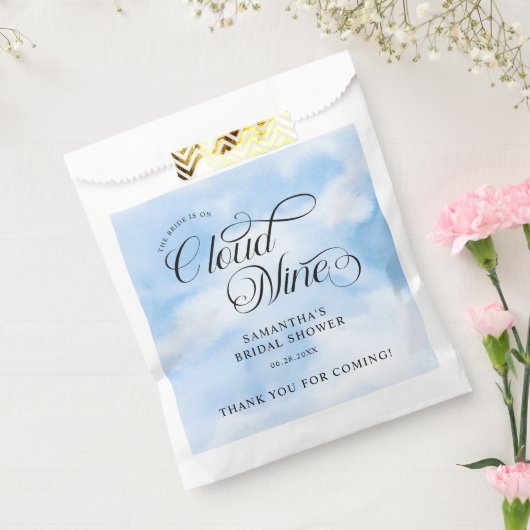 Bruid is op cloud negen Vrijgezellenfeest welkom Bedankzakje (Gezegeld)