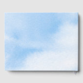 Bruid is op cloud negen Vrijgezellenfeest welkom Gastenboek (Achterkant)