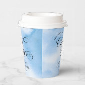 Bruid is op cloud negen Vrijgezellenfeest welkom Papieren Bekers (Rechts)