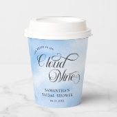 Bruid is op cloud negen Vrijgezellenfeest welkom Papieren Bekers (Voorkant)