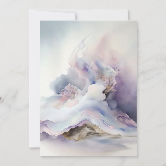 Bruid is op Cloud Nine Bachelorette Weekend Party Kaart (Achterkant)