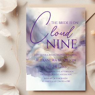 Bruid is op Cloud Nine Bachelorette Weekend Party Kaart