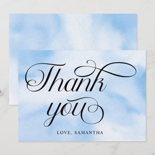 Bruid is op Cloud Nine Vrijgezellenfeest Bedankkaart (Voorkant / Achterkant)