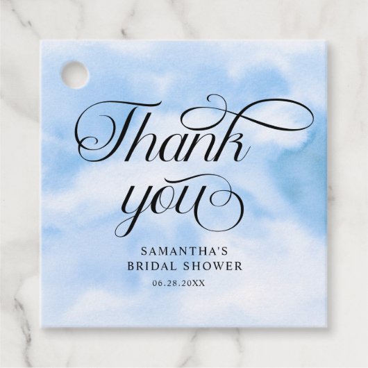 Bruid is op Cloud Nine Vrijgezellenfeest Dank je Bedankjes Labels (Voorkant)