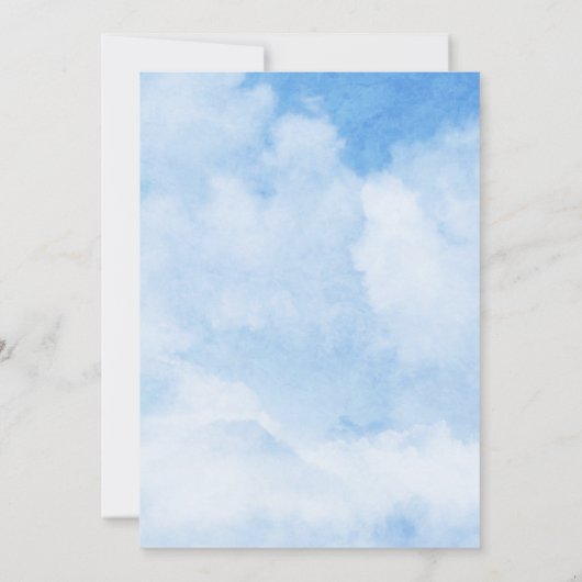 Bruid is op Cloud Nine Vrijgezellenfeest Kaart (Achterkant)