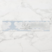 Bruid is op Cloud Nine Vrijgezellenfeest Waterfles Etiket (Enkel label)