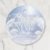 Bruid is op de zevende hemel 9 Pampas Bruidsdouche Bedankjes Labels (Achterkant)