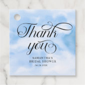 Bruid Is Op Wolk Nine Bruidsmeisjesfeestje Dank je Bedankjes Labels (Voorkant)