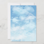 Bruid Is Op Wolk Zes Bruiloft Feest Kaart (Achterkant)