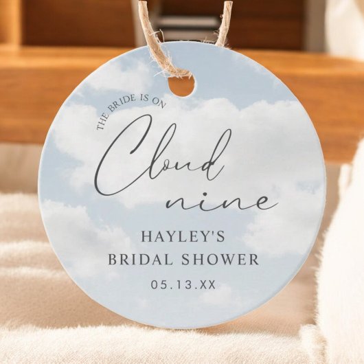 Bruid Is Op Wolk Zeven Bruidsfeest Bedankjes Labels