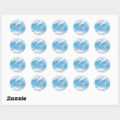 Bruid Is Op Wolken 9 Bruiloft Favors Ronde Sticker (Vel)