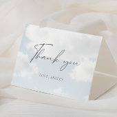 Bruid Is Op Wolken Bruids Shower Vouwen Bedankkaart