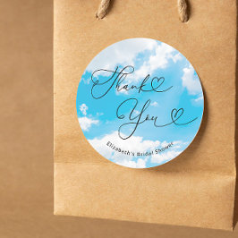 Bruid Is Op Wolken Bruidsfeest Favorieten Ronde Sticker