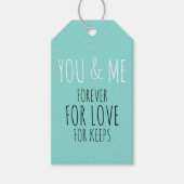 BRUID jij en ik voor altijd bruiloft suite feest Cadeaulabel (Voorkant)