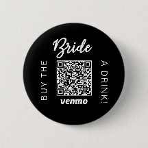 Bruid Koop Een Drink Met QR Code Venmo Zwart