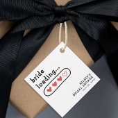 Bruid Laadt Hartjes Bruiloft Borrel Bedankjes Labels