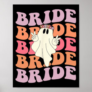 Bruid Laten we gaan spoken groovy spookseizoen spo Poster