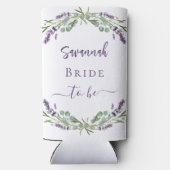 Bruid lavendel eucalyptus groen naam seltzer blikjeskoeler (Achterkant)