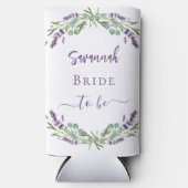 Bruid lavendel eucalyptus groen naam seltzer blikjeskoeler (Voorkant)