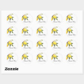 BRUID LEMONS BEDANKT RONDE STICKER (Vel)