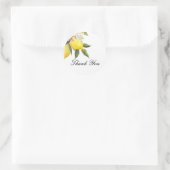 BRUID LEMONS BEDANKT RONDE STICKER (Tas)