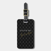Bruid Little Black Dress Bruiloft Feest Bagagelabel (Voorkant verticaal)