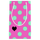 Bruid Love & Polka Dots Bruiloftsfeest Klein Cadeauzakje (Voorkant)