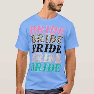 Bruid Luipaard Rodeo Cowgirls Bachelorette Feest W T-shirt