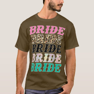 Bruid Luipaard Rodeo Cowgirls Bachelorette Feest W T-shirt