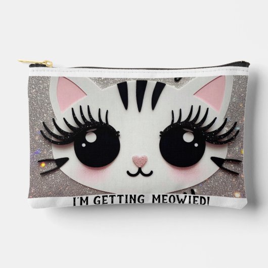 Bruid Make-up zakje, kat make-up tas (Voorkant)