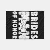 Bruid Man Van Eer Huwelijk T-shirt Bachelor Bachel Fleece Deken (Voorkant (Horizontaal))