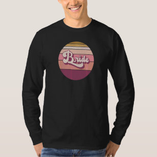 Bruid Meisjesavond Hen Nacht Retro Vintage Zonson T-shirt