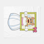 Bruid met bruidsjurk & fotolijst.p fleece deken (Voorkant (Horizontaal))