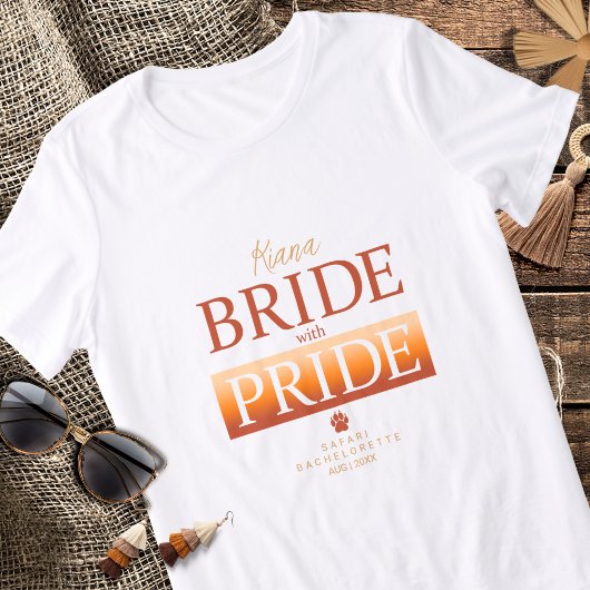 Bruid met Pride Safari Bachelorette ID1158 Tri-Blend Shirt