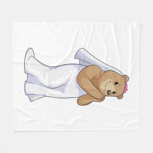 Bruid met sluier fleece deken (Voorkant (Horizontaal))