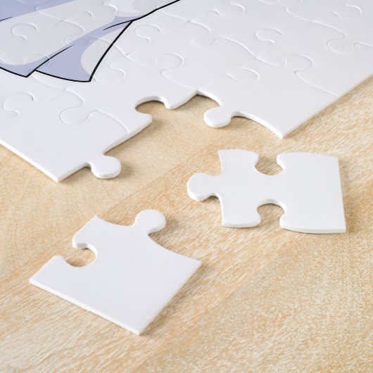 Bruid met sluier legpuzzel (Zijkant)