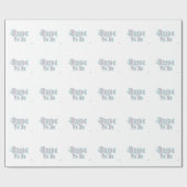 Bruid Met Sluier, Roze en Turquoise Letters Cadeaupapier (Vlak)
