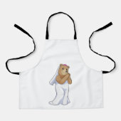 Bruid met sluier schort (Voorkant)